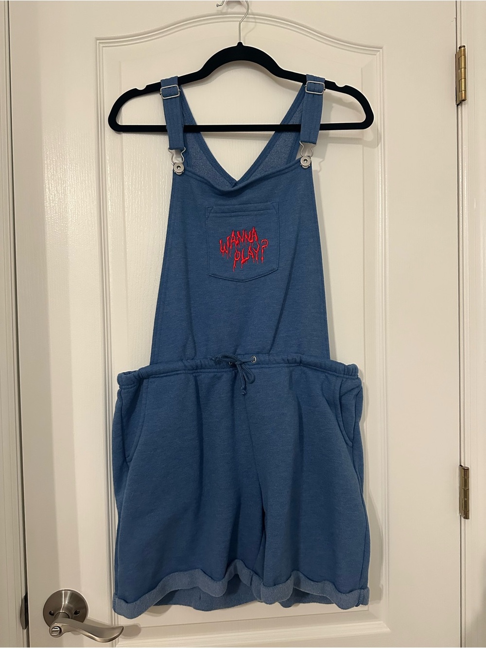 Universal Studios Chucky Blue Overall Shorts